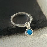 925 Sterling Silver Oval Turquoise Ring - floysun