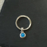925 Sterling Silver Oval Turquoise Ring - floysun