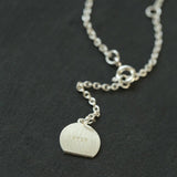 925 Sterling Silver Red Agate Flower Necklace - floysun