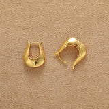 925 Sterling Silver Sculptural Vase-Shaped Hoop Earrings - floysun
