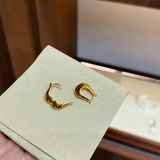 925 Sterling Silver Sculptural Vase-Shaped Hoop Earrings - floysun