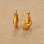 925 Sterling Silver Sculptural Vase-Shaped Hoop Earrings - floysun