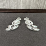 925 Sterling Silver Silhouette Line Earrings - floysun