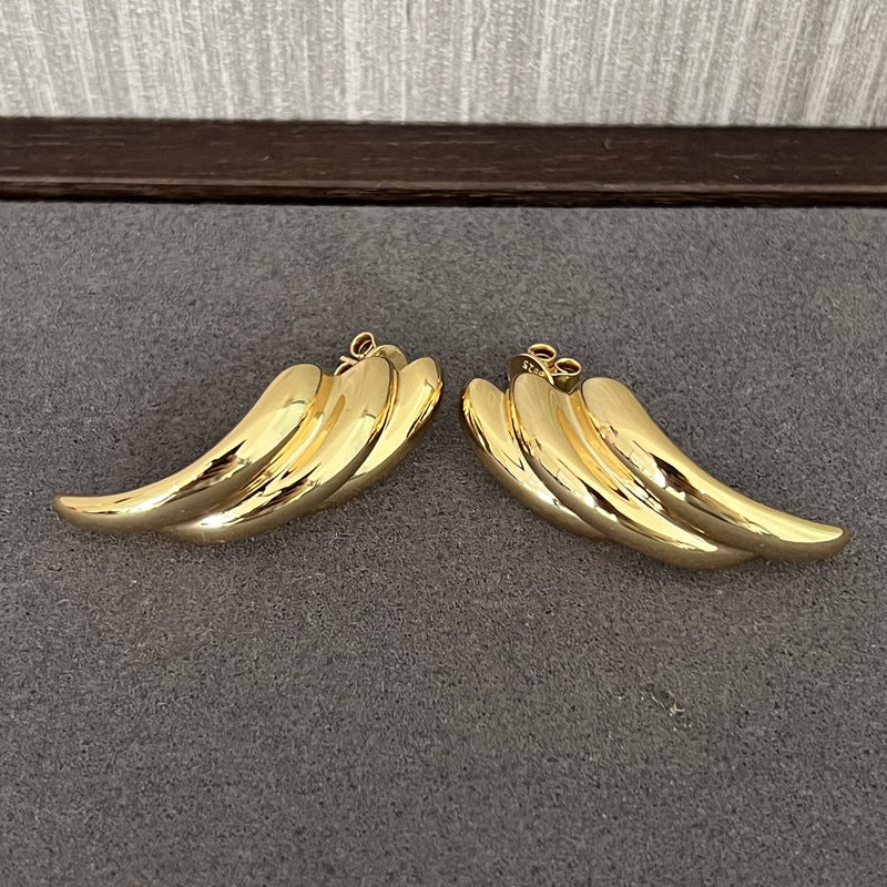 925 Sterling Silver Silhouette Line Earrings - floysun
