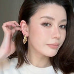 925 Sterling Silver Silhouette Line Earrings - floysun