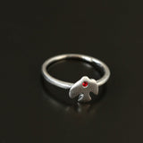 925 Sterling Silver Single Flying Bird Ring - floysun