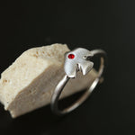 925 Sterling Silver Single Flying Bird Ring - floysun