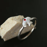 925 Sterling Silver Single Flying Bird Ring - floysun