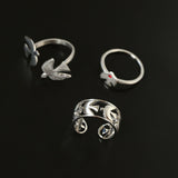 925 Sterling Silver Single Flying Bird Ring - floysun