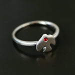 925 Sterling Silver Single Flying Bird Ring - floysun