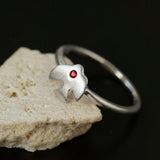 925 Sterling Silver Single Flying Bird Ring - floysun