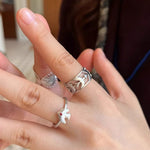 925 Sterling Silver Single Flying Bird Ring - floysun