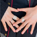 925 Sterling Silver Single Flying Bird Ring - floysun