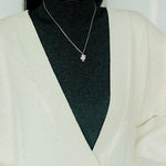 925 Sterling Silver Turquoise Eye Tassel Necklace - floysun