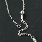 925 Sterling Silver Turquoise Eye Tassel Necklace - floysun