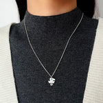 925 Sterling Silver Turquoise Eye Tassel Necklace - floysun