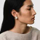 925 Sterling Silver White Mother of Pearl Stud Earrings - floysun