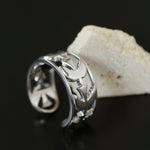 925 Sterling Silver Wide Multi Bird Open Ring - floysun