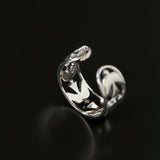 925 Sterling Silver Wide Multi Bird Open Ring - floysun