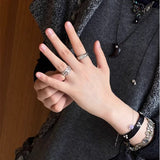 925 Sterling Silver Wide Multi Bird Open Ring - floysun