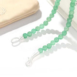 Solid Natural Green Aventurine Beaded Necklace