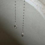 Teardrop Lariat Long Y Necklace - alternate angle 3 | Floysun