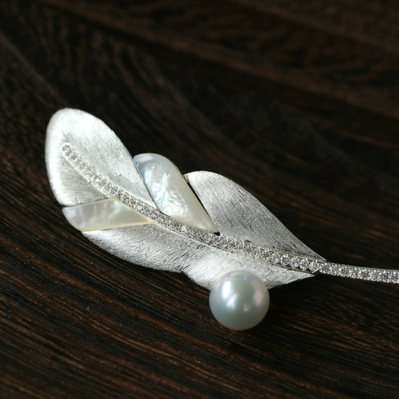 Luxury Pearl & Shell Brooch Collection | Vintage Floral, Butterfly & Gourd Pins