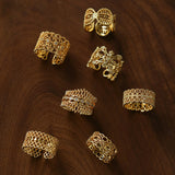 Vintage Palace Lace Filigree Zircon Open Ring