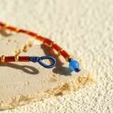 New Year Red Agate Beaded Bracelet