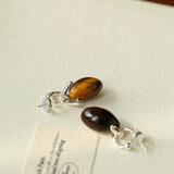 Tiger’s Eye Bead Drop Earrings