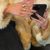 Twisted Braided Statement Ring - Wide