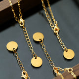 Natural Stone Four-Leaf Clover Necklace