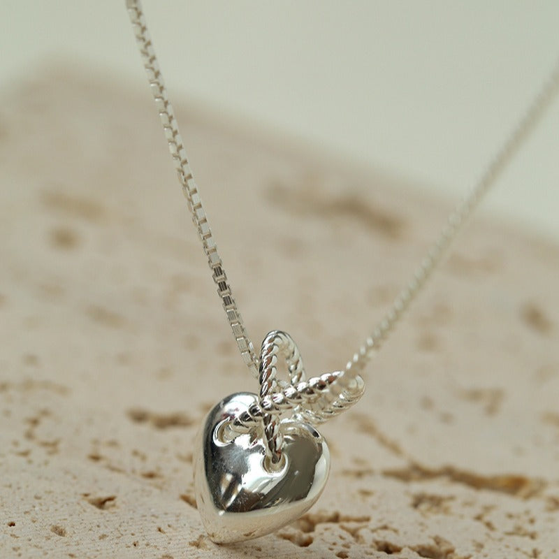 Collana con pendente a cuore in argento 925