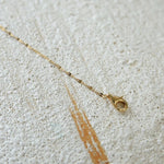 Teardrop Lariat Long Y Necklace - close-up detail 3 | Floysun