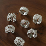 Vintage Palace Lace Filigree Zircon Open Ring