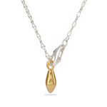 Teardrop Lariat Long Y Necklace - alternate angle 2 | Floysun
