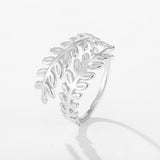 Vintage Designer Laurel Leaf Statement Open Ring