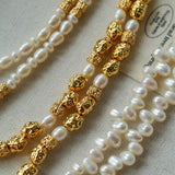 Single Lava Pearl Necklace