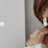 Luxury Beaded Hoop Earrings