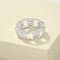 Geometric Link Openwork Band Ring - detail view | Floysun