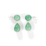 Original Luxury Red Jasper & Green Aventurine Drop Earrings