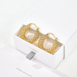 Luxury Beaded Hoop Earrings