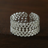 Vintage Palace Lace Filigree Zircon Open Ring