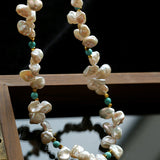 Baroque Pearl & Turquoise Necklace