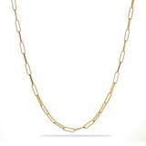 Alternating Bar Paperclip Chain Necklace - side view | Floysun
