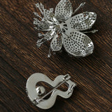 Vintage Elegant Natural Pearl Gourd Flower Brooch