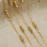 Effervescent Elegance: Singular Beaded Chain Necklace