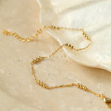 Effervescent Elegance: Singular Beaded Chain Necklace
