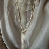 Lumina Y-Shape Freshwater Pearl Lariat Necklace