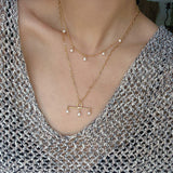 Freshwater Pearl T‑Shape Balance Pendant Necklace